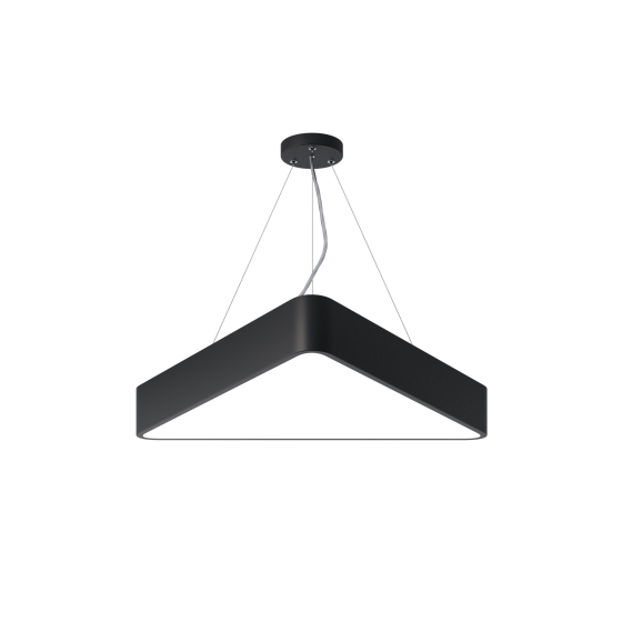 Купить оптом недорого Светильник LED ЭРА Geometria SPO-151-B-40K-030 Delta 30Вт 4000К 3000Лм IP40 600*600*80 черный подвесной