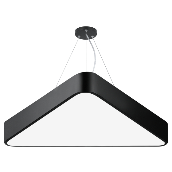 Купить оптом недорого Светильник LED ЭРА Geometria SPO-151-B-40K-030 Delta 30Вт 4000К 3000Лм IP40 черный подвесной драйвер внутри