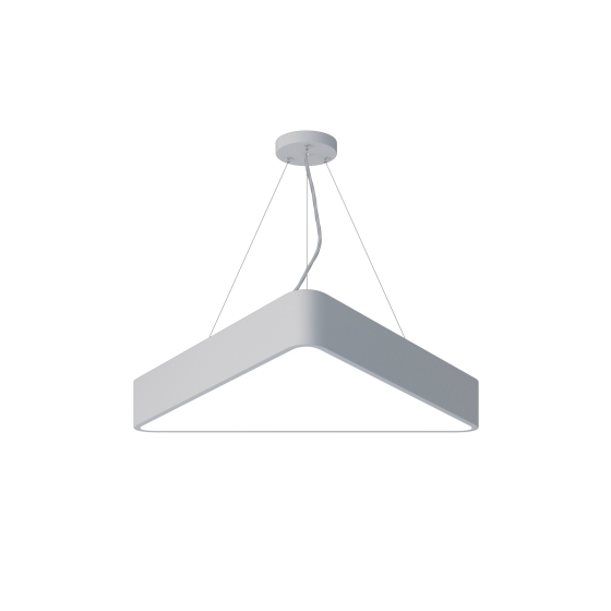 Купить оптом недорого Светильник LED ЭРА Geometria SPO-151-W-40K-030 Delta 30Вт 4000К 3000Лм IP40 600*600*80 белый подвесной