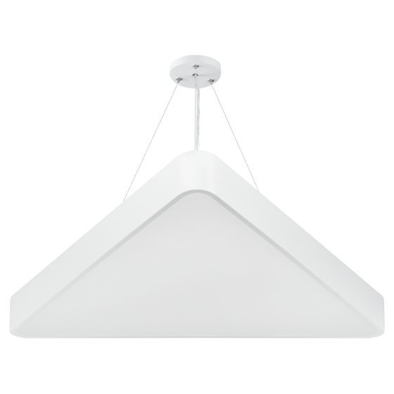 Купить оптом недорого Светильник LED ЭРА Geometria SPO-151-W-40K-030 Delta 30Вт 4000К 3000Лм IP40 600*80 белый подвесной драйвер внутри