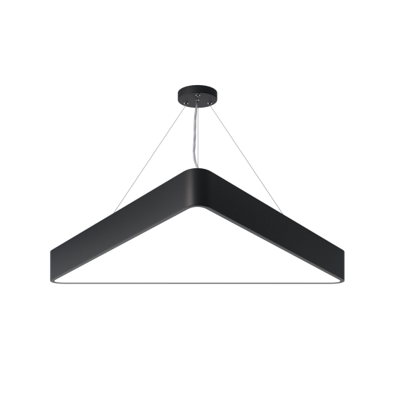 Купить оптом недорого Светильник LED ЭРА Geometria SPO-152-B-40K-048 Delta 48Вт 4000К 3500Лм IP40 800*800*80 черный подвесной