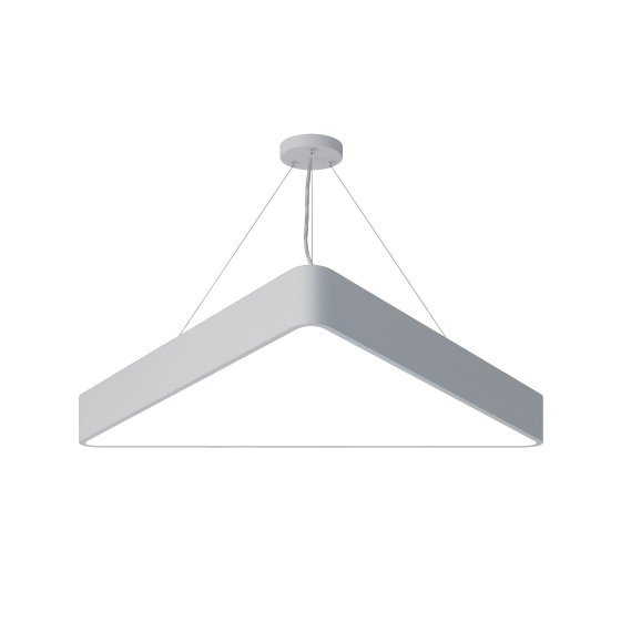 Купить оптом недорого Светильник LED ЭРА Geometria SPO-152-W-40K-048 Delta 48Вт 4000К 3500Лм IP40 800*800*80 белый подвесной