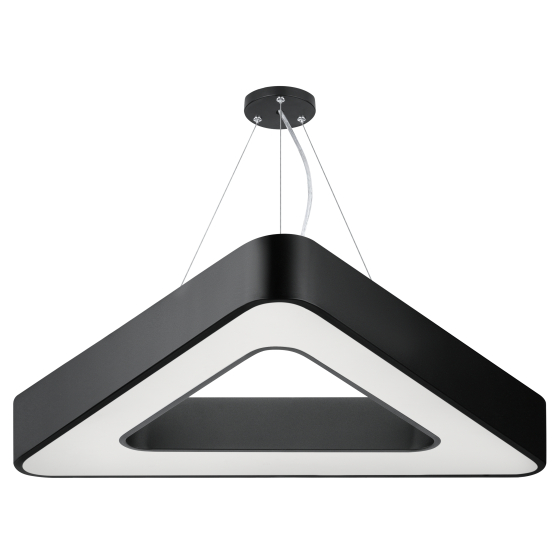 Купить оптом недорого Светильник LED ЭРА Geometria SPO-153-B-40K-030 Delta 30Вт 4000К 2100Лм IP40 600*80 черный подвесной драйвер внутри