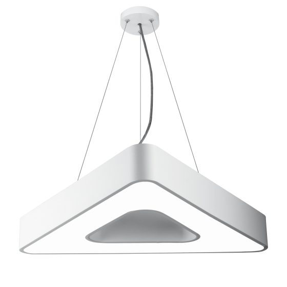 Купить оптом недорого Светильник LED ЭРА Geometria SPO-153-W-40K-030 Delta 30Вт 4000К 2100Лм IP40 600*600*80 белый подвесной