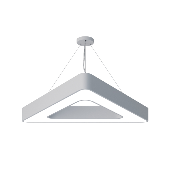 Купить оптом недорого Светильник LED ЭРА Geometria SPO-154-W-40K-042 Delta 42Вт 4000К 3500Лм IP40 800*800*80 белый подвесной