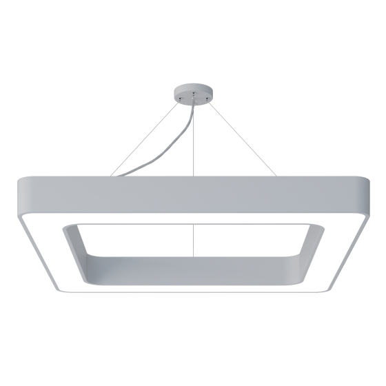 Купить оптом недорого Светильник LED ЭРА Geometria SPO-162-W-40K-070 Quadro 70Вт 4000К 4200Лм IP40 800*800*80 белый подвесной