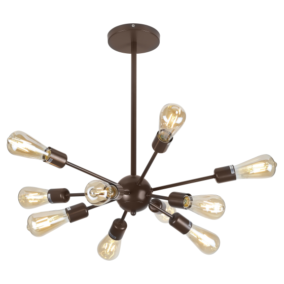 Купить оптом недорого Люстра Rivoli Grethen 5083-310 10 * Е27 40 Вт лофт - кантри