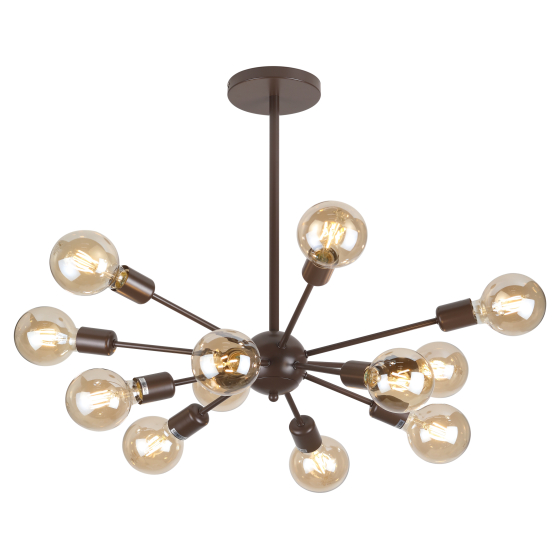 Купить оптом недорого Люстра Rivoli Grethen 5083-312 12 * Е27 40 Вт лофт - кантри