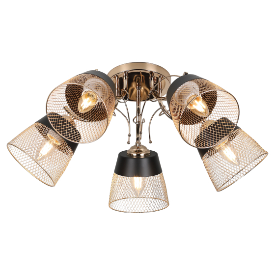 Купить оптом недорого Люстра Rivoli Helma 9067-305 5 х E27 60 Вт модерн