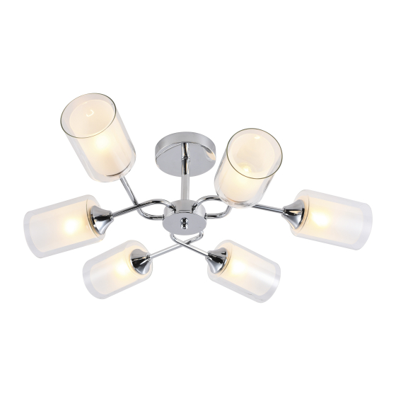 Купить оптом недорого Люстра Rivoli Henrike 9070-306 6 x E27 60 Вт модерн