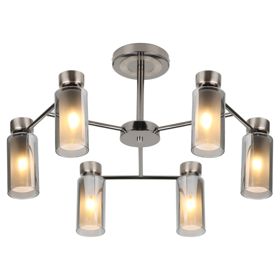 Купить оптом недорого Люстра Rivoli Klara 3099-306 6 * Е14 15 Вт модерн