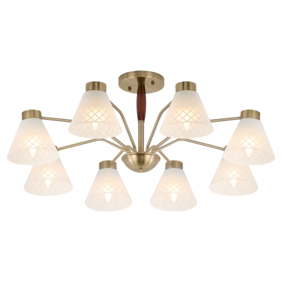 Купить оптом недорого Люстра Rivoli Meta 2058-308 8 х Е27 40 Вт классика