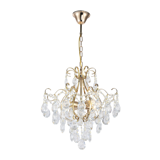 Купить оптом недорого Люстра Rivoli Thea 1031-304 4 x E27 60 Вт хрусталь классика