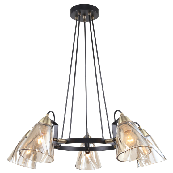 Купить оптом недорого Люстра Rivoli Cathy 5106-305 5 х Е14 40 Вт лофт - кантри