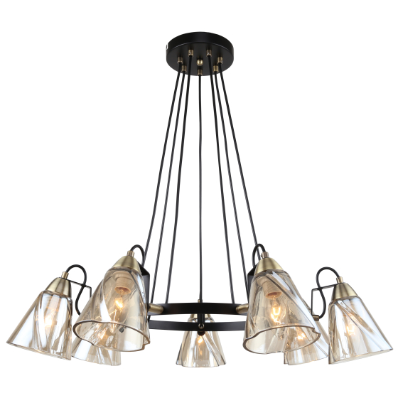 Купить оптом недорого Люстра Rivoli Cathy 5106-307 7 х Е14 40 Вт лофт - кантри