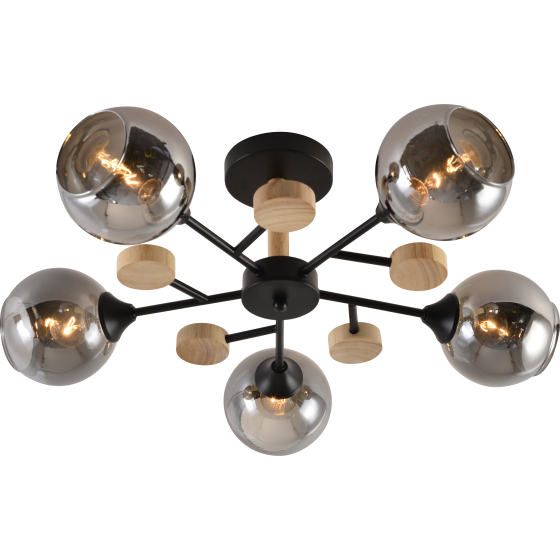 Купить оптом недорого Люстра Rivoli Elouisa 9181-305 5 х Е27 60 Вт модерн