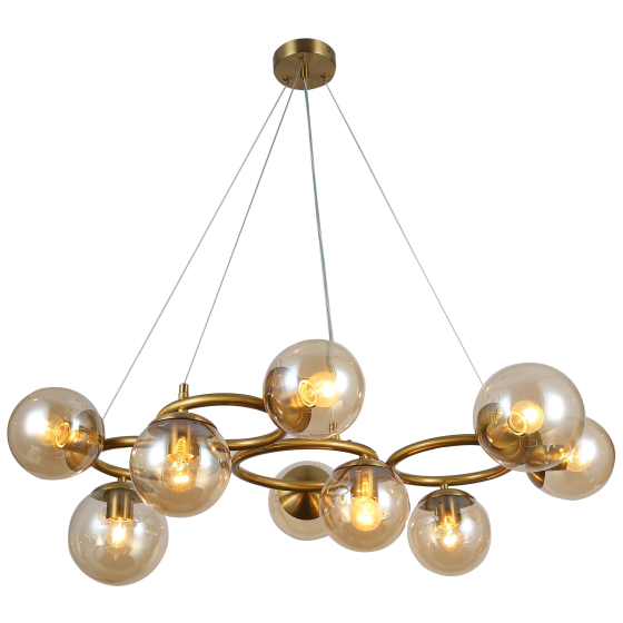 Купить оптом недорого Люстра Rivoli Henrietta 5102-310 9 х Е27 40 Вт лофт - кантри