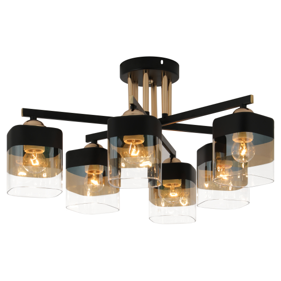 Купить оптом недорого Люстра Rivoli Isadora 9133-306 6 х Е27 40 Вт модерн