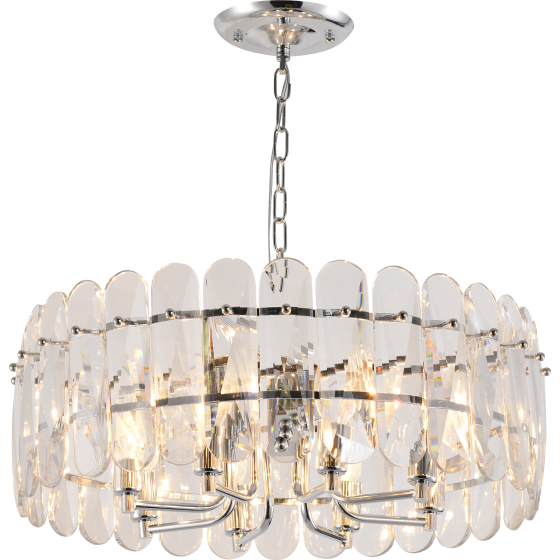 Купить оптом недорого Люстра Rivoli Jade 1045-308 8 х Е14 40 Вт хрусталь