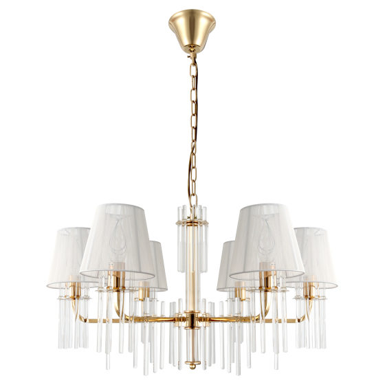 Купить оптом недорого Люстра Rivoli Lilith 1039-306 6 х Е14 40 Вт хрусталь