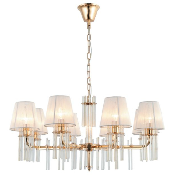 Купить оптом недорого Люстра Rivoli Lilith 1039-308 8 х Е14 40 Вт хрусталь