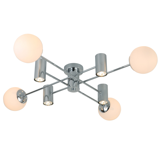 Купить оптом недорого Люстра Rivoli Tanya 3164-304 4 * Е27 40 Вт + 4 * Gu10 7 Вт модерн