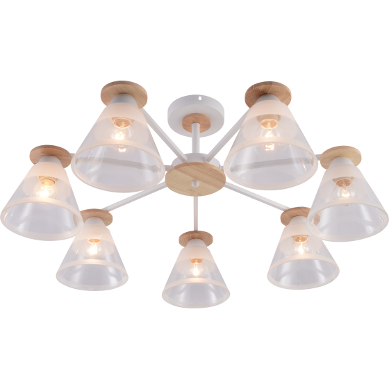 Купить оптом недорого Люстра Rivoli Theothila 9177-308 7 х Е27 60 Вт модерн