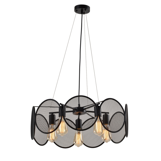 Купить оптом недорого Люстра Rivoli Valentina 5131-205 5 х Е27 40 Вт лофт - кантри уценка