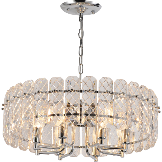 Купить оптом недорого Люстра Rivoli Whitney 1050-308 8 х Е14 40 Вт хрусталь