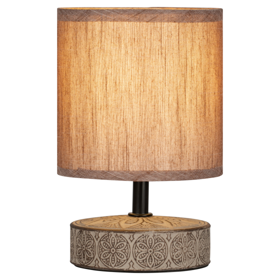 Купить оптом недорого Настольная лампа Rivoli Eleanor 7070-502 1 * Е14 40 Вт керамика кофейная