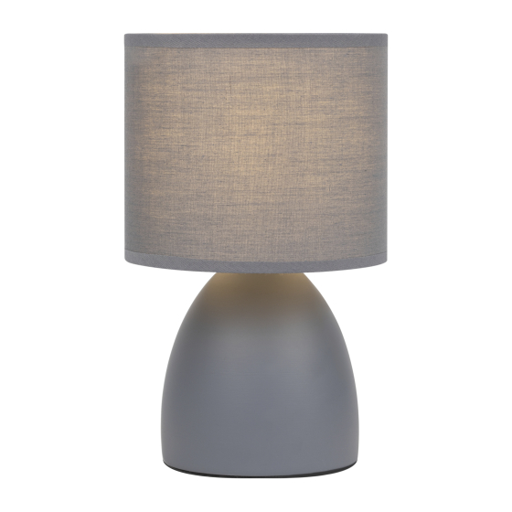 Купить оптом недорого Настольная лампа Rivoli Nadine 7042-501 1 * Е14 40 Вт керамика серая с абажуром