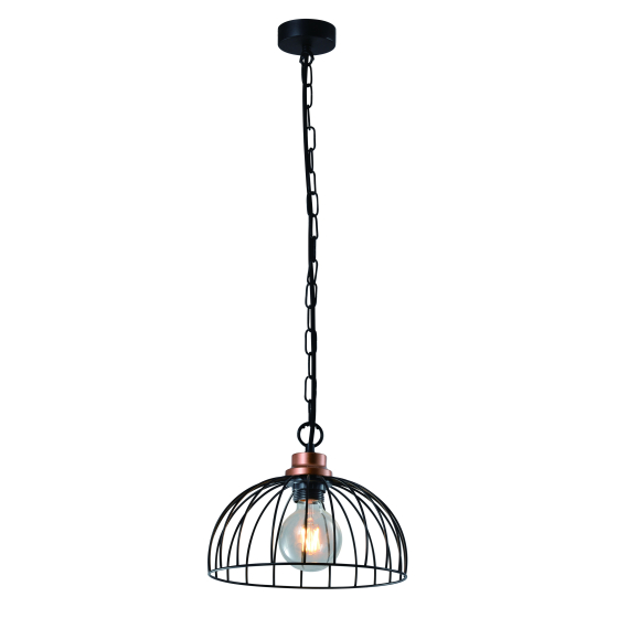 Купить оптом недорого Светильник подвесной (подвес) Rivoli Agarola 1018-106 1 х Е27 40 Вт лофт - кантри