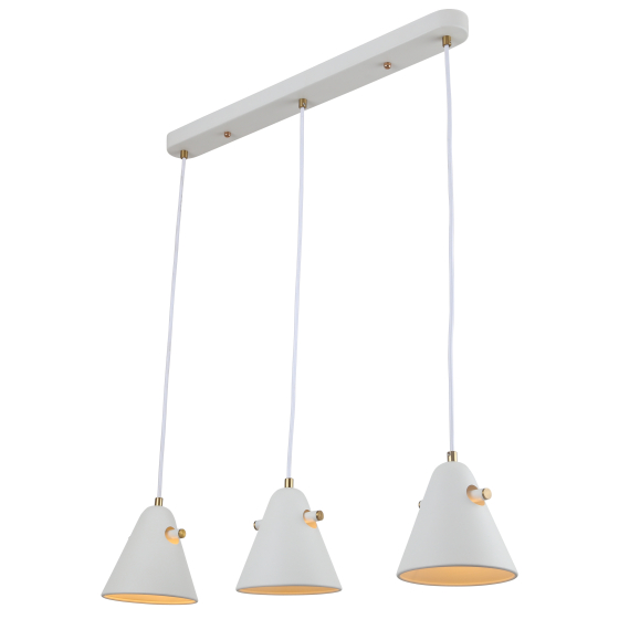 Купить оптом недорого Светильник подвесной (подвес) Rivoli Chelsea 3141-203 3 х Е14 40 Вт модерн потолочный