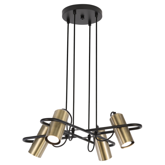 Купить оптом недорого Светильник подвесной (подвес) Rivoli Elfriede 3101-304 4 * GU10 25 Вт модерн потолочный