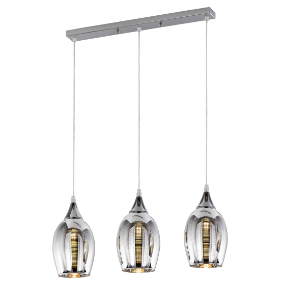 Купить оптом недорого Светильник подвесной (подвес) Rivoli Malady 9123-203 3 х Е27 40 Вт модерн потолочный