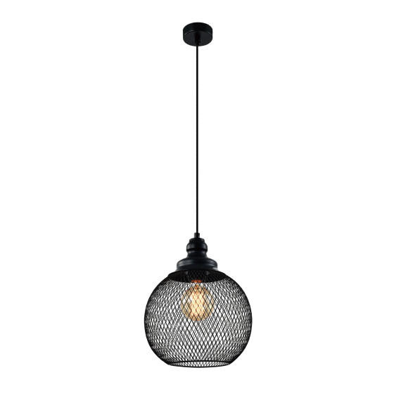 Купить оптом недорого Светильник подвесной (подвес) Rivoli Rebeca 5096-201 1 х Е27 40 Вт лофт - кантри потолочный