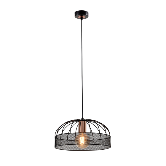 Купить оптом недорого Светильник подвесной (подвес) Rivoli Theda 5020-211 1 х Е27 40 Вт лофт - кантри