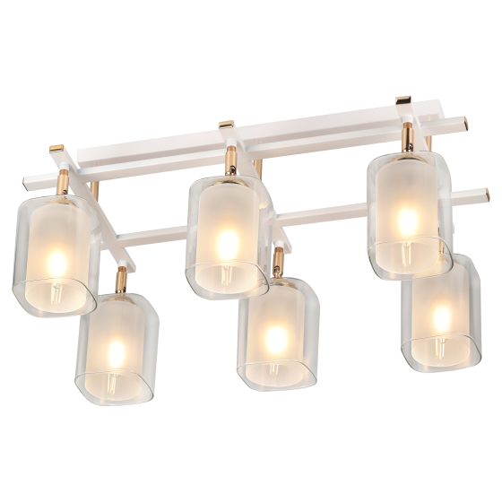 Купить оптом недорого Светильник потолочный Rivoli Helga 3100-306 6 * Е27 40 Вт модерн