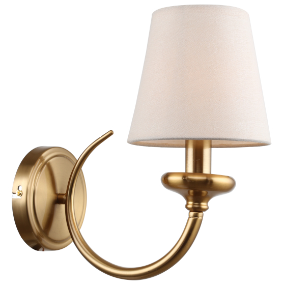 Купить оптом недорого Бра светильник Rivoli Carissa 2073-401 настенный 1 х Е14 40 Вт классика