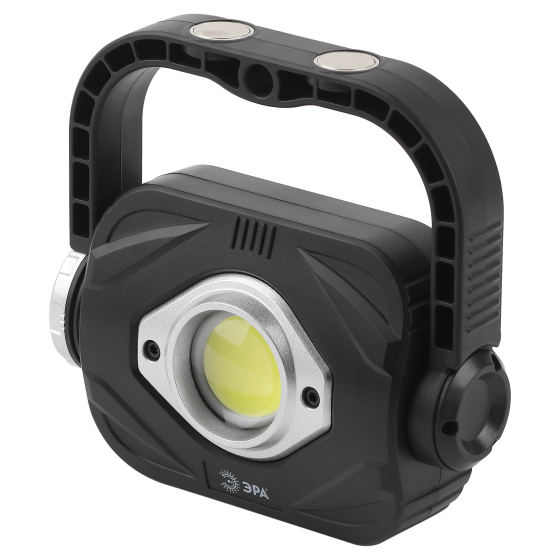 Купить оптом недорого Светодиодный фонарь ЭРА PB-701 прожектор 3Вт на батарейках 3хАА с ручкой на магните