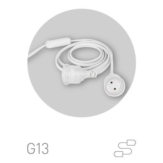 Купить оптом недорого Патрон ЭРА FITO-Holder G13 IP65 mini для ламп FITO до 600 мм 2хG13 с выключателем