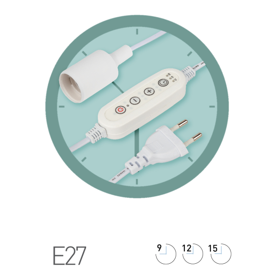 Купить оптом недорого Светильник для растений ЭРА FITO-Time Holder E27 1