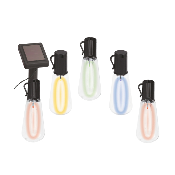 Купить оптом недорого Садовая гирлянда ЭРА ERAGS012-04 на солнечной батарее мультиколор 10 LED 3