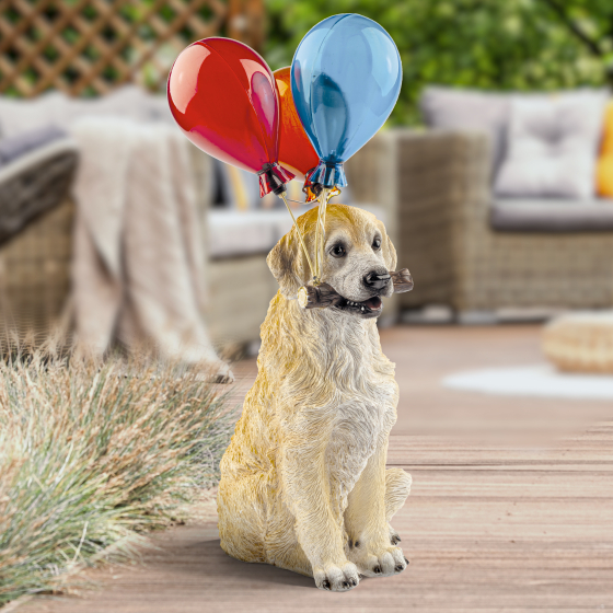 Купить оптом недорого Светильник уличный ЭРА ERASF22-05 на солнечных батареях садовый Золотистый ретривер 48 см