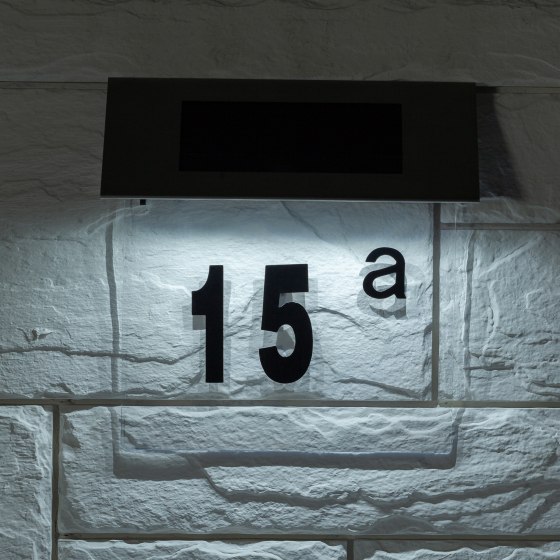 Купить оптом недорого Светильник уличный ЭРА ERASF22-40 на солнечных батареях настенный Номер дома 2 4 LED