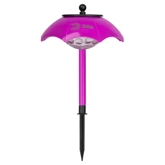 Купить оптом недорого Светильник уличный ЭРА ERASF22-53 на солнечной батарее садовый Зонтик Диско 1 LED 32 см