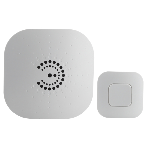 Купить оптом недорого Звонок дверной ЭРА BIONIC White беспроводной белый 6 мелодий