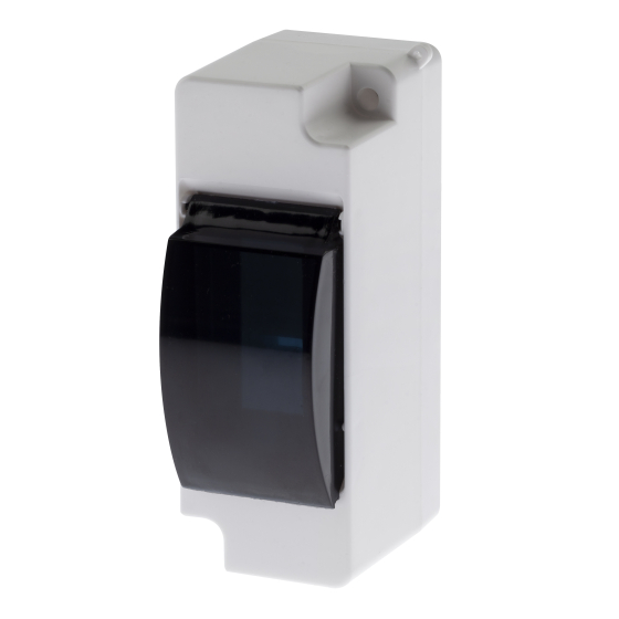 Купить оптом недорого Корпус пластиковый навесной ЭРА SIMPLE КМПн 1/2 IP30 прозрачная крышка белый