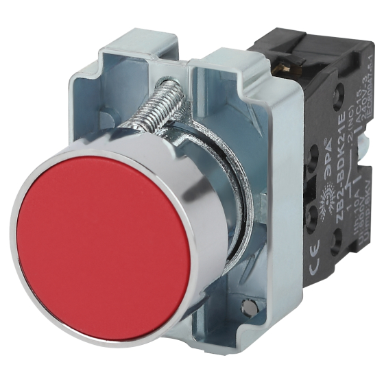 Купить оптом недорого Кнопка управления ЭРА BBT61-BA-K04E LAY5-BA42 без подсветки красная 1р