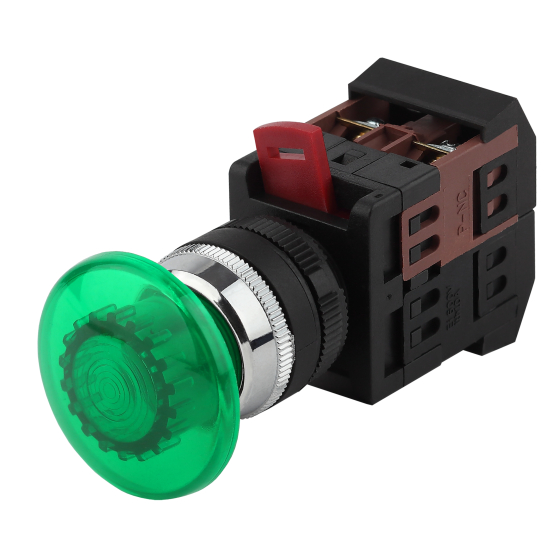 Купить оптом недорого Кнопка ЭРА BBG30-AEA-K06E AEА-22 Грибок зеленый d22мм 1з+1р